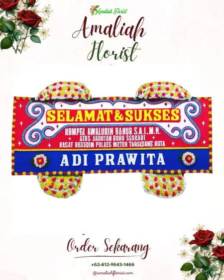 Papan Bunga Ucapan Selamat Outdoor Wedding Alam Sutera
